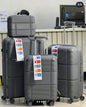 Lot de 4 Valises Gomme Incassable- 4 Roues Silencieuses 360° et Verrou Intégré -  Valises Soute+Cabine+mallette -Livraison Gratuite