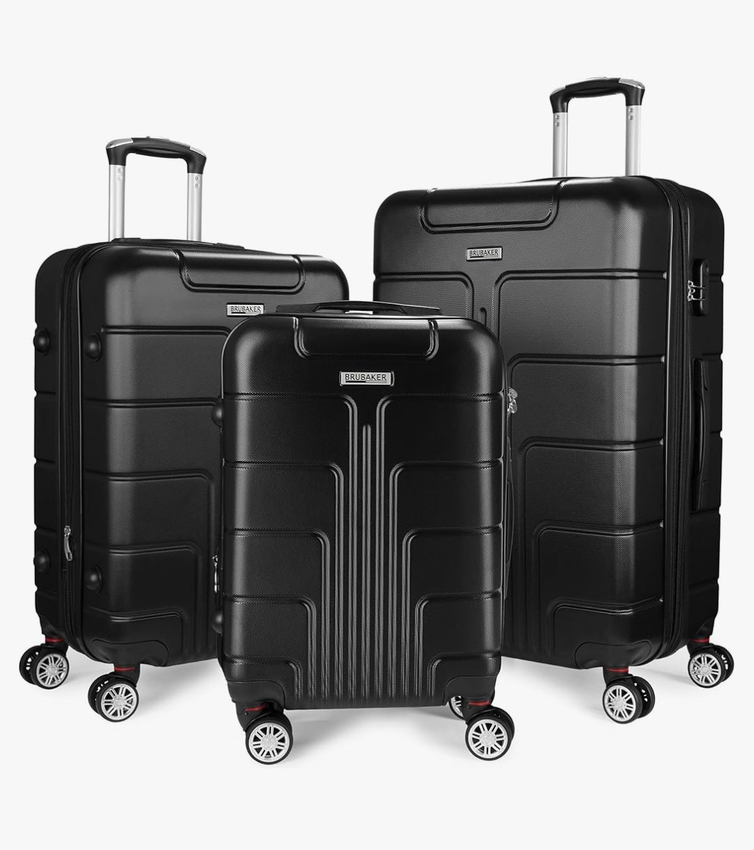 Ensemble de 3 Valises Rigides Premium - Coque ABS Haute Résistance, 4 Roues Multidirectionnelles 360°, Serrure de Sécurité Intégrée - Idéal pour Voyage Cabine et Soute-Livraison Gratuite