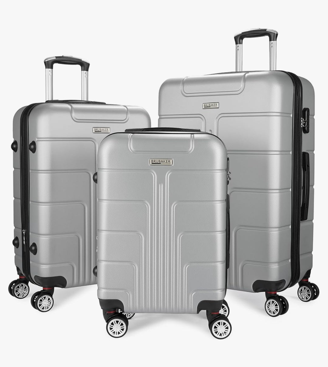 Ensemble de 3 Valises Rigides Premium - Coque ABS Haute Résistance, 4 Roues Multidirectionnelles 360°, Serrure de Sécurité Intégrée - Idéal pour Voyage Cabine et Soute-Livraison Gratuite