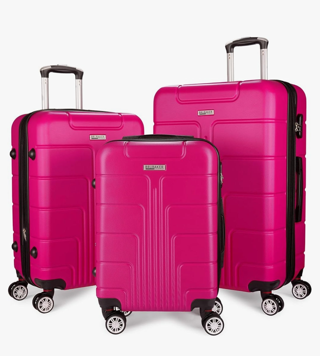 Ensemble de 3 Valises Rigides Premium - Coque ABS Haute Résistance, 4 Roues Multidirectionnelles 360°, Serrure de Sécurité Intégrée - Idéal pour Voyage Cabine et Soute-Livraison Gratuite